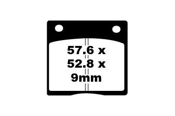 Set of EBC brake pads Road use FA036