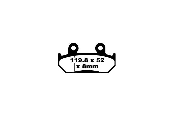 Coppia pastiglie freno EBC FA121 FA121HH Utilizzo strada