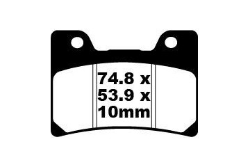 Jeu de plaquettes de frein EBC FA160 FA160HH Utilisation Route