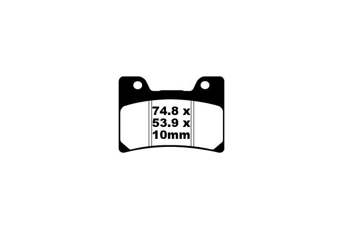 Jeu de plaquettes de frein EBC FA160 FA160HH Utilisation Route