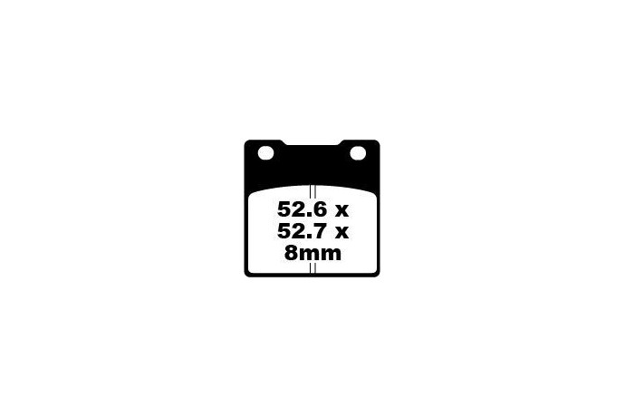 Jeu de plaquettes de frein EBC FA161 FA161HH Utilisation Route