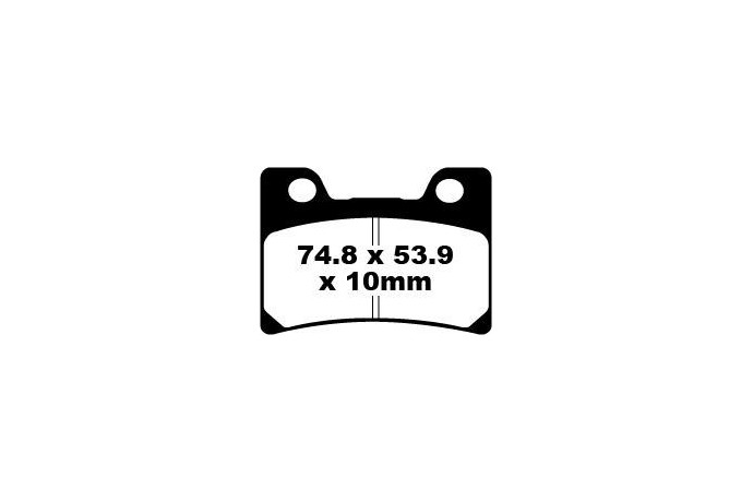 Jeu de plaquettes de frein EBC FA182 FA182HH Utilisation Route