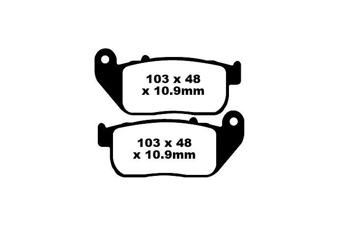 Set of EBC brake pads Road use FA381 FA381HH