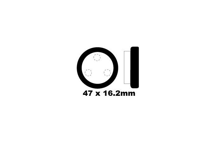 Jeu de plaquettes de frein EBC FA021 Utilisation Route