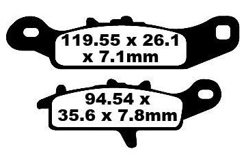 Set of EBC brake pads Performance Intensive Use FA342R