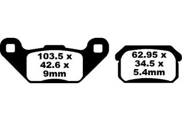 Set of EBC brake pads Performance Intensive Use FA431R