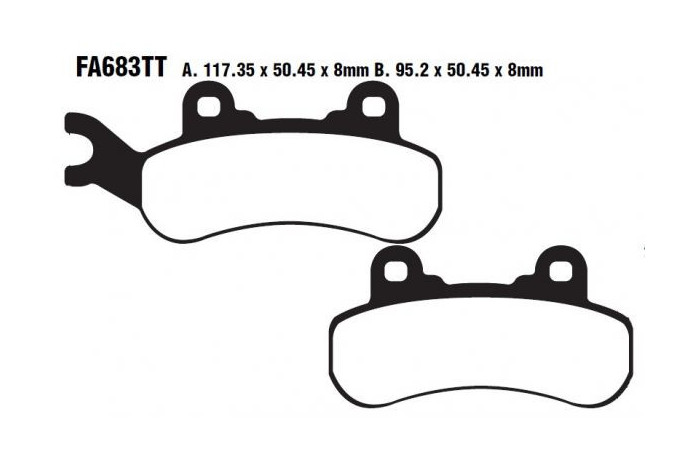 Set of EBC brake pads Performance Intensive Use FA683R