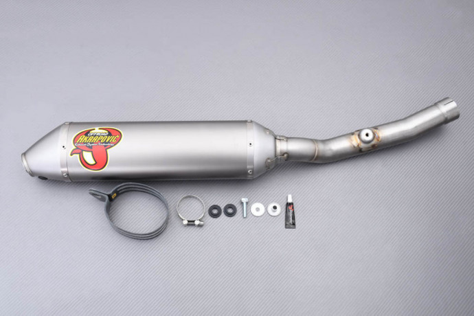 Silenciador / media línea Akrapovic Slip-On Titanio KAWASAKI KXF 450 / KLX 450 R 2006 - 2015