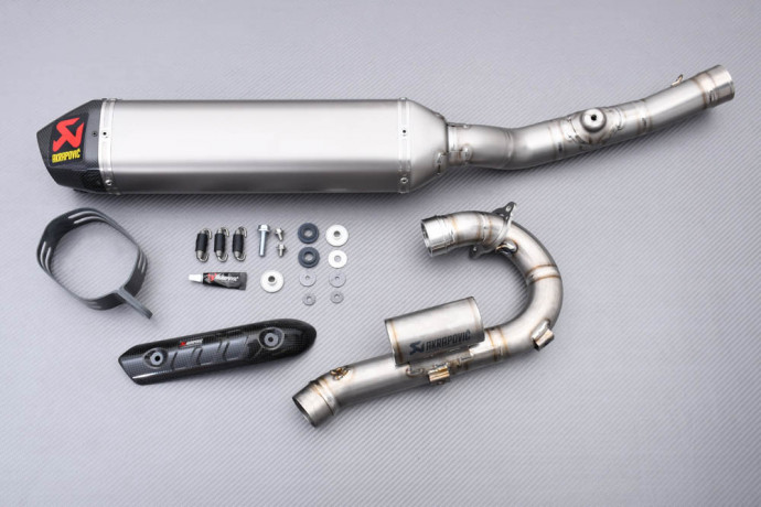 Sistema di scarico completo Akrapovic Off-Road EVO Titanio per KAWASAKI KXF 450 / KLX 450 R 2006 - 2015