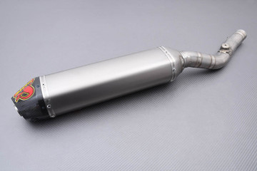 Complete Akrapovic Off-Road EVO Titanium exhaust system for SUZUKI 