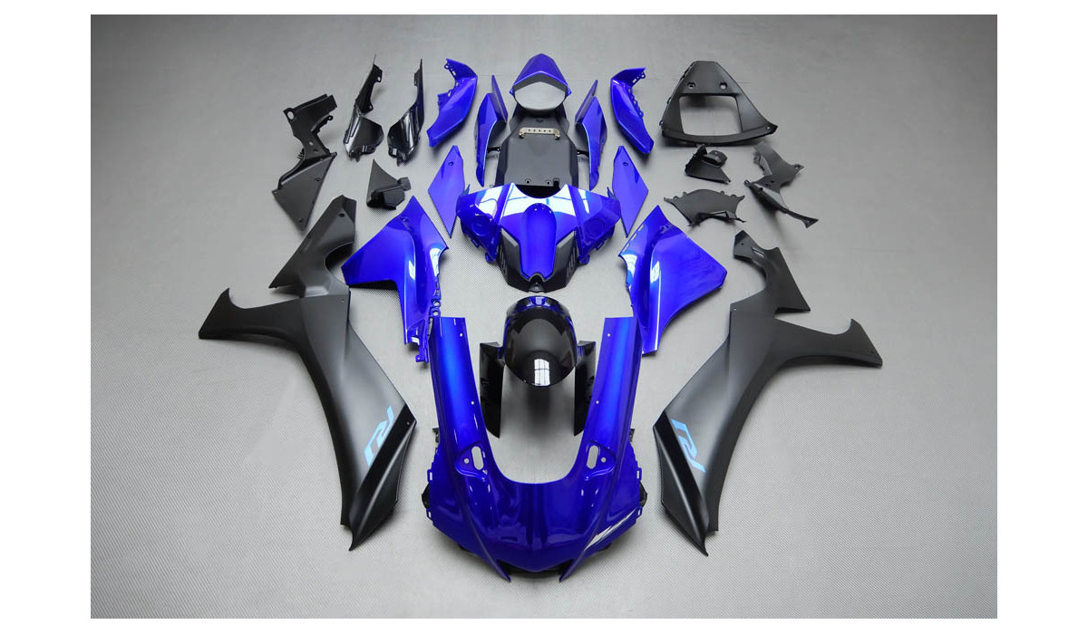 Kit Carénage Complet Pour Yamaha YZF R125 2008-2013 - Peinture Rouge Et Noir, ABS, Prémonté