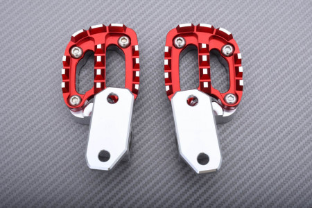 Repose-pieds Avant Moto Noir - Compatible Suzuki Gladius 650, SV650, GSX-S... - Type Origine, Caoutchouc Anti-vibrations