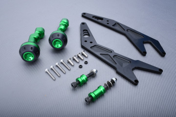 Pair of Frame Sliders / Crash Pads KAWASAKI NINJA 300 R 2013 - 2017