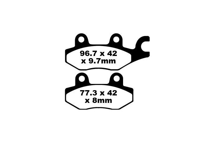 Set of EBC brake pads Performance Intensive Use FA165R