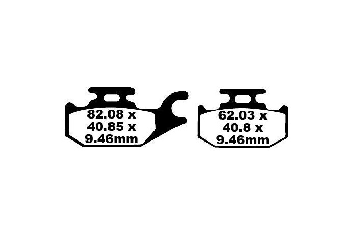 Jeu de plaquettes de frein EBC SFA307 SFA307HH Utilisation Ville et Route