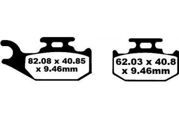 Jeu de plaquettes de frein EBC Performance FA317R Utilisation Intensive