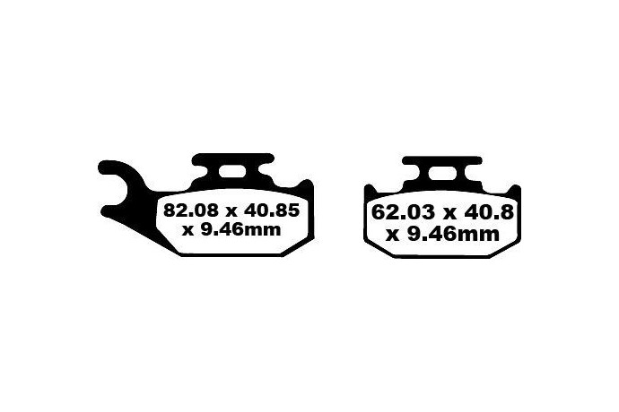 Jeu de plaquettes de frein EBC Performance FA317R Utilisation Intensive