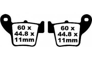 Jeu de plaquettes de frein EBC Performance FA346R MXS346 Utilisation Intensive