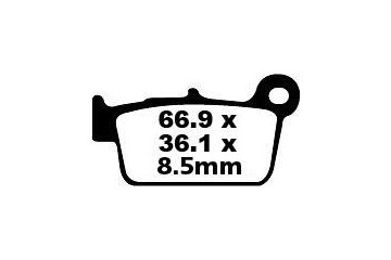 Jeu de plaquettes de frein EBC Performance MXS367 Utilisation Intensive