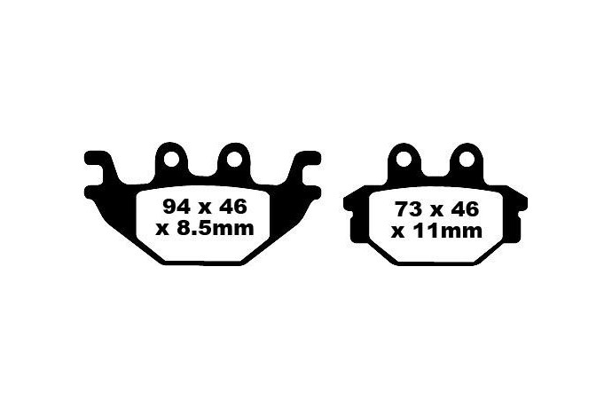 Set of EBC brake pads Performance Intensive Use FA377R