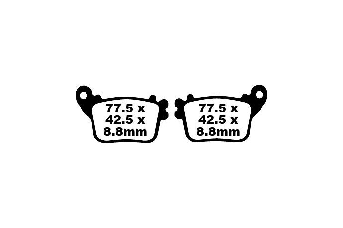 Jeu de plaquettes de frein EBC FA436V Utilisation Route