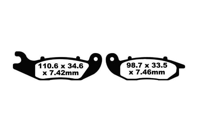 Jeu de plaquettes de frein EBC Performance FA465R Utilisation Intensive