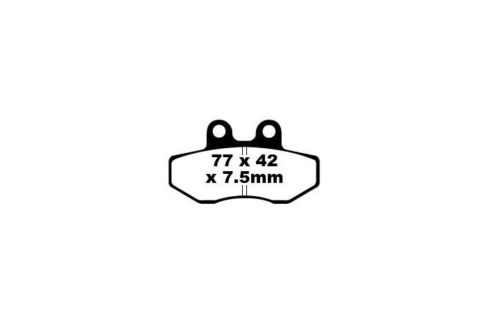 Set of EBC brake pads Road use FA167