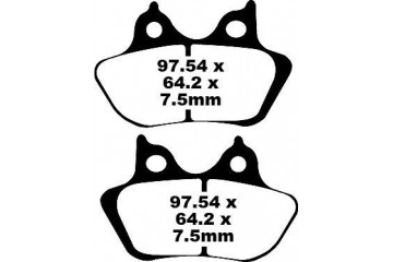 Jeu de plaquettes de frein EBC FA400 FA400V Utilisation Route