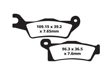 Jeu de plaquettes de frein EBC Performance FA617R Utilisation Intensive