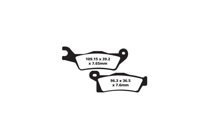 Jeu de plaquettes de frein EBC Performance FA617R Utilisation Intensive