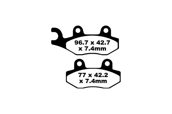 Set of EBC brake pads Performance Intensive Use MXS135