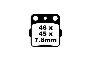 Jeu de plaquettes de frein EBC Performance MXS084 Utilisation Intensive