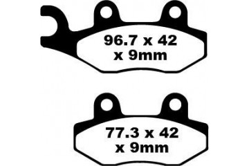 Set of EBC brake pads City and Road use SFA228HH