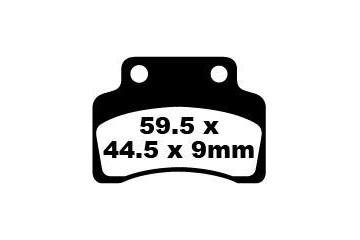 Jeu de plaquettes de frein EBC SFA235 Utilisation Ville et Route