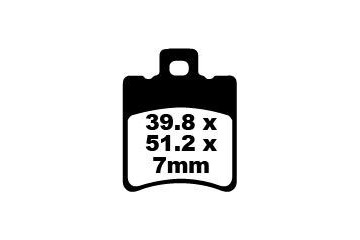 Jeu de plaquettes de frein EBC SFA193 SFA193HH,SFAC193 Utilisation Ville et Route