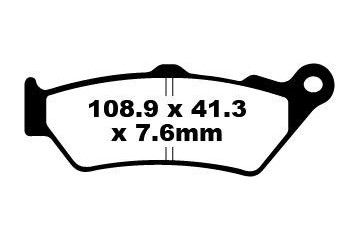 Set of EBC brake pads City and Road use SFA209/2 SFA209/2HH