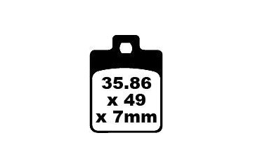 Jeu de plaquettes de frein EBC SFA260 SFA260HH,SFAC260 Utilisation Ville et Route