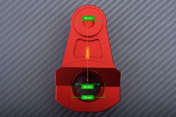 Pareja de realces universales para manillar 22 mm - DESIGN 3