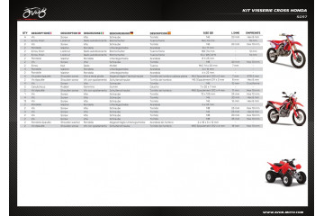Intermediär Schraubensatz ATV / Cross / Enduro / Trial HONDA