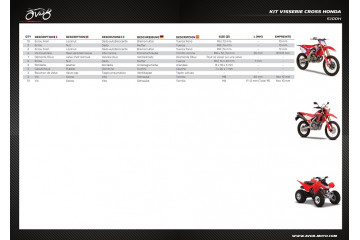 Kit riparazione viteria ATV / Cross / Enduro / Trial HONDA