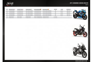 Medium Sport Touring / Roadsters / Supersport / Trails Universal bolt kit