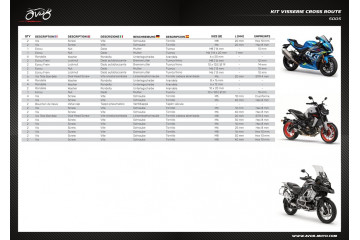 Small Sport Touring / Roadsters / Supersport / Trails Universal bolt kit