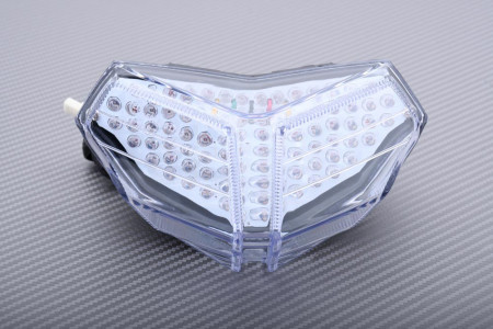 Fanale Posteriore Moto A LED Con Frecce Integrate Topzone - Trasparente Per Yamaha FZ1 (00-05) E R1 (00-01) - 5