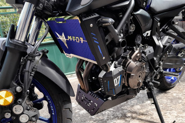 Ecopes de Radiateur en Alu Anodisé YAMAHA MT07 2018 - 2023