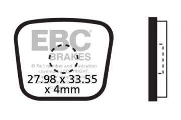 EBC Bicycle brake pads PRO...