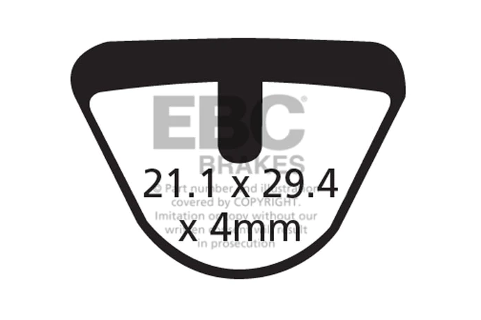 EBC Bicycle brake pads DIATECH NIFON