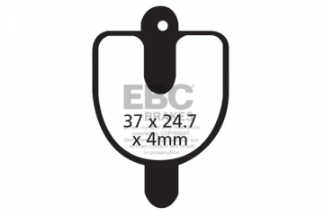 EBC Fahrrad-Bremsbeläge RST DISC X/DX