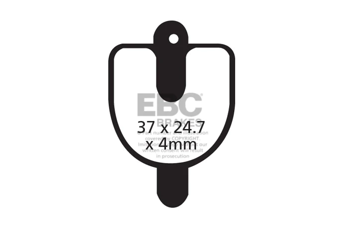 EBC Bicycle brake pads RST DISC X/DX