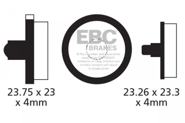 EBC Bicycle brake pads FORMULA MD1