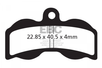 Pastiglie per freno per biciclette EBC HOPE XC4
